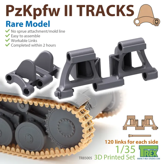 t-rex-85005-pzkpfw-ii-kette-1-35-beweglich-240-glieder image 1