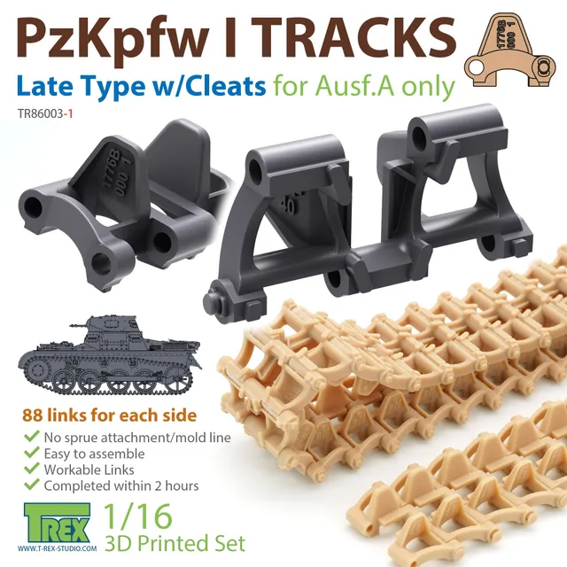 t-rex-86003-1-pz-kpfw-i-kette-late-stahlkette-1-16-mit-z-hnen image 1