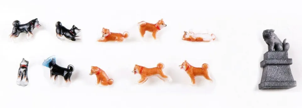 hobbytrain-modellautos-shiba-hunde-set-11-tlg-1-87 image 1