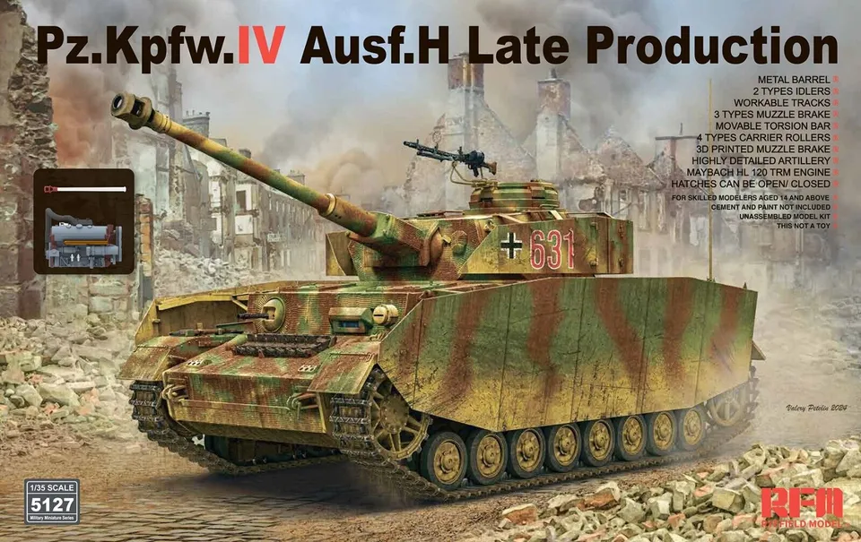 rye-field-model-5127-pz-kpfw-iv-ausf-h-bausatz-1-35 image 1