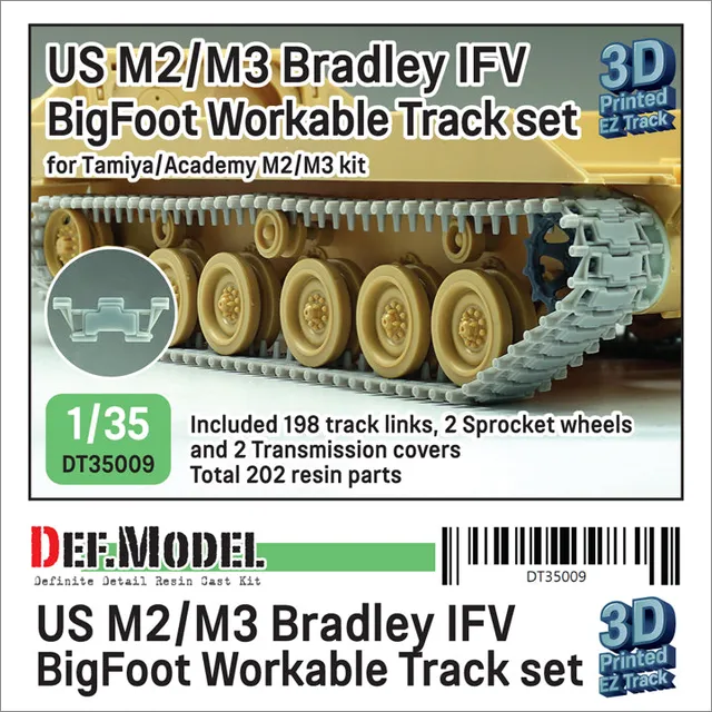 def-model-dt35009-bradley-bigfoot-gleiskette-1-35-resin image 1