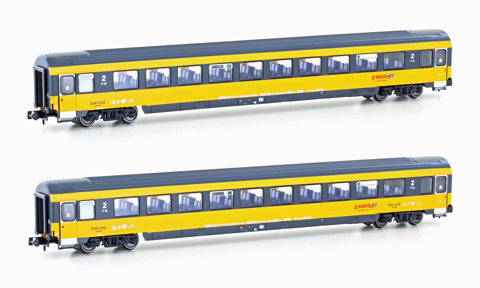 hobbytrain-bpm-2er-set-personenwagen-regiojet-2-kl-ep-vi image 1