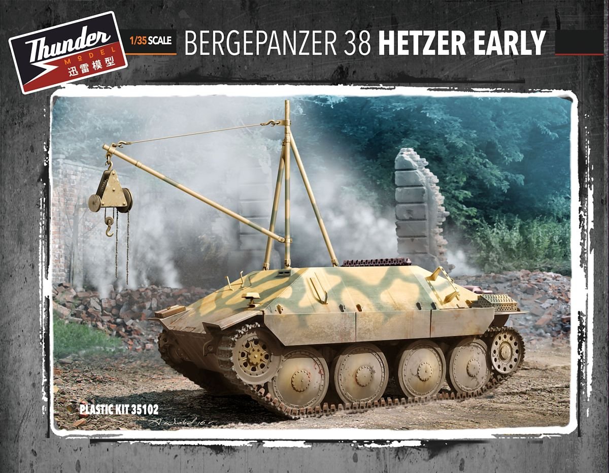 thunder-model-35102-bergepanzer-38-hetzer-early-1-35-bausatz image 1