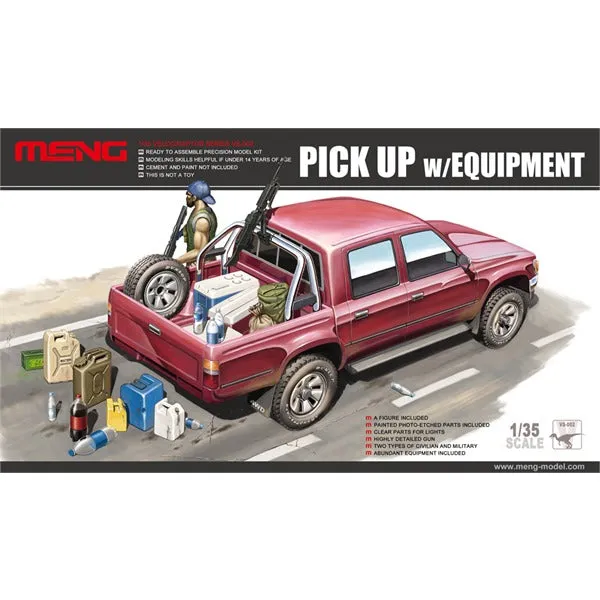 meng-pick-up-w-equipment-fahrzeug-bausatz-1-35-mg-figur image 1