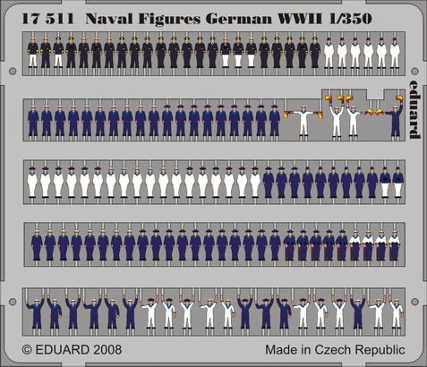 eduard-17511-naval-figures-dt-wwii-1-350-bemalt-figuren image 1