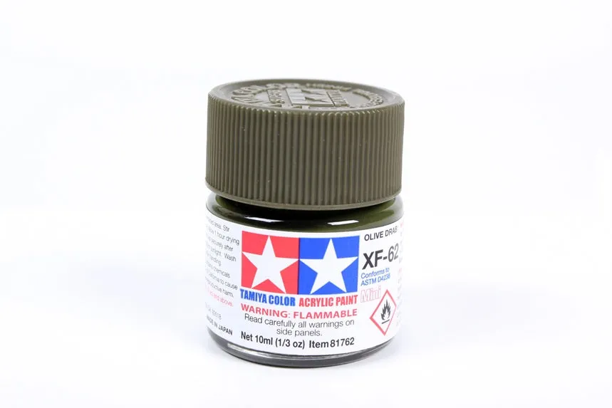 tamiya-81762-xf62-olive-drab-acrylfarbe-10ml-matt image 1