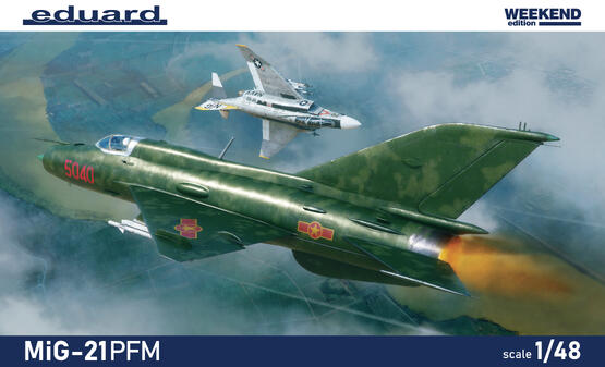 eduard-84202-1-48-mig-21pfm-flugzeug-bausatz-jet image 1
