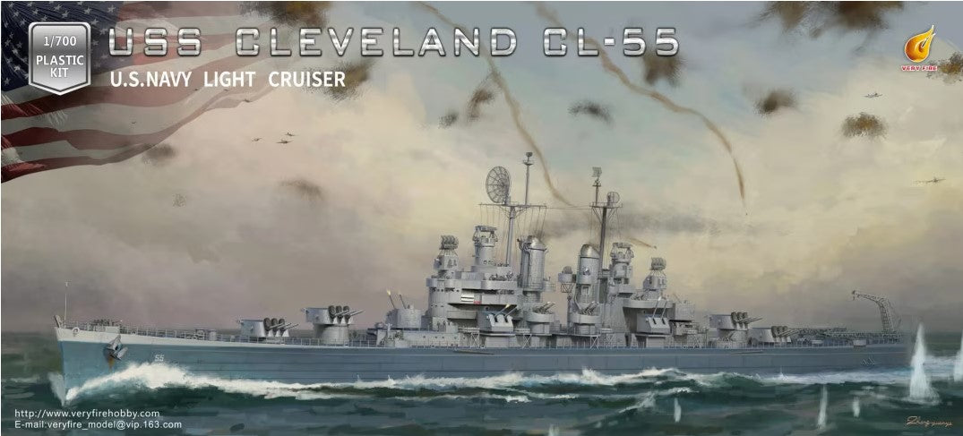 very-fire-vf700920-uss-cleveland-cl-55-bausatz-1-700 image 1