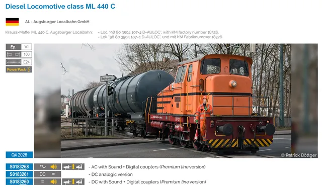 hobbytrain-ml-440-c-diesellok-lokalbahn-ep-iv-ac-sound image 1