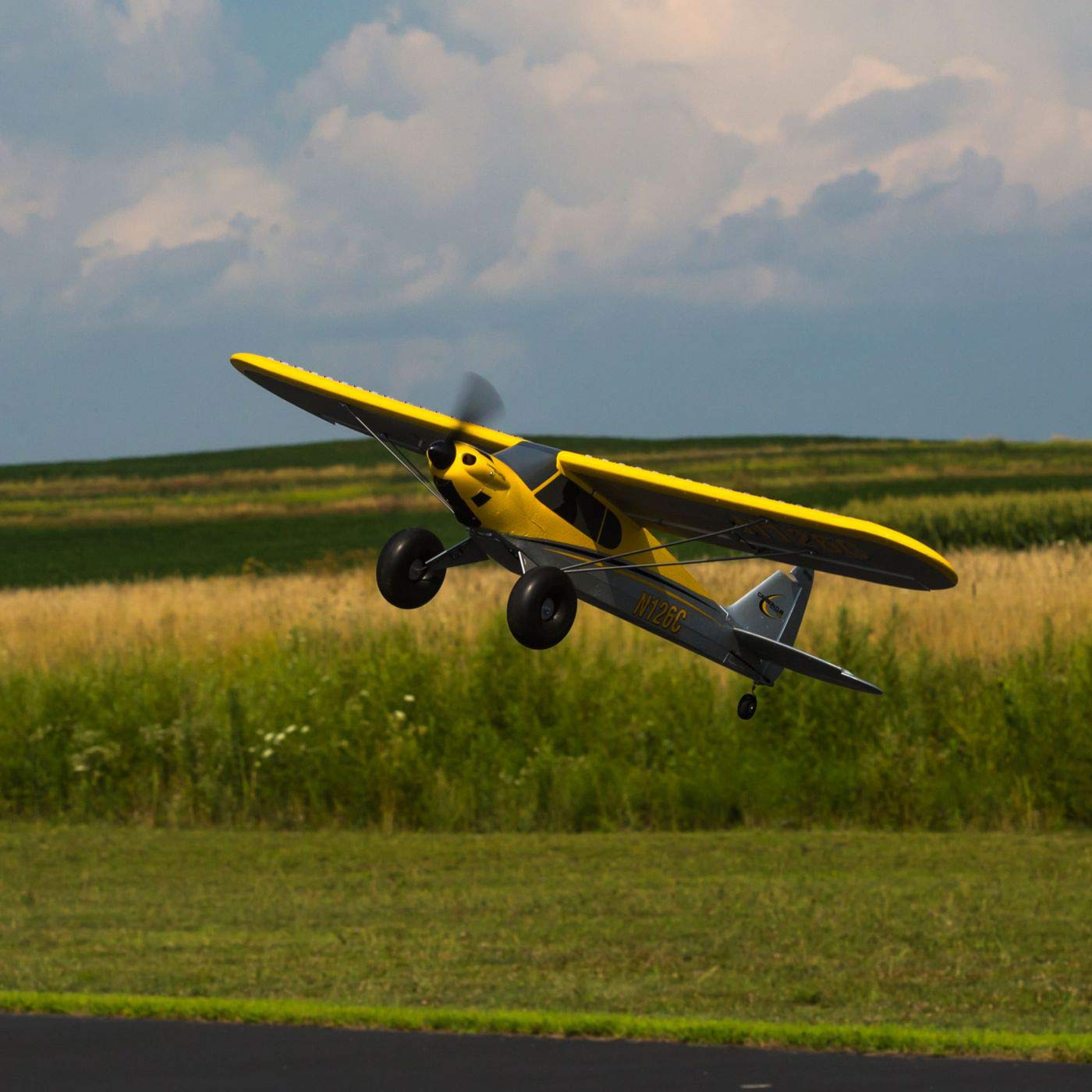 hobbyzone-carbon-cub-s-2-1-3m-rc-flugzeug-bnf-basic-safe-gelb image 5