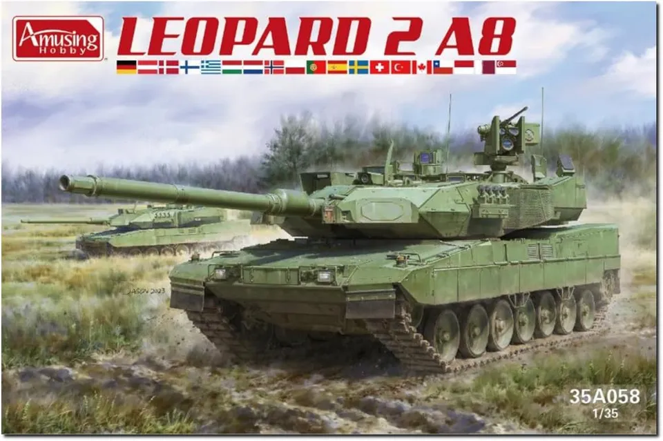 amusing-hobby-leopard-2-a8-35a058-bausatz-1-35 image 1
