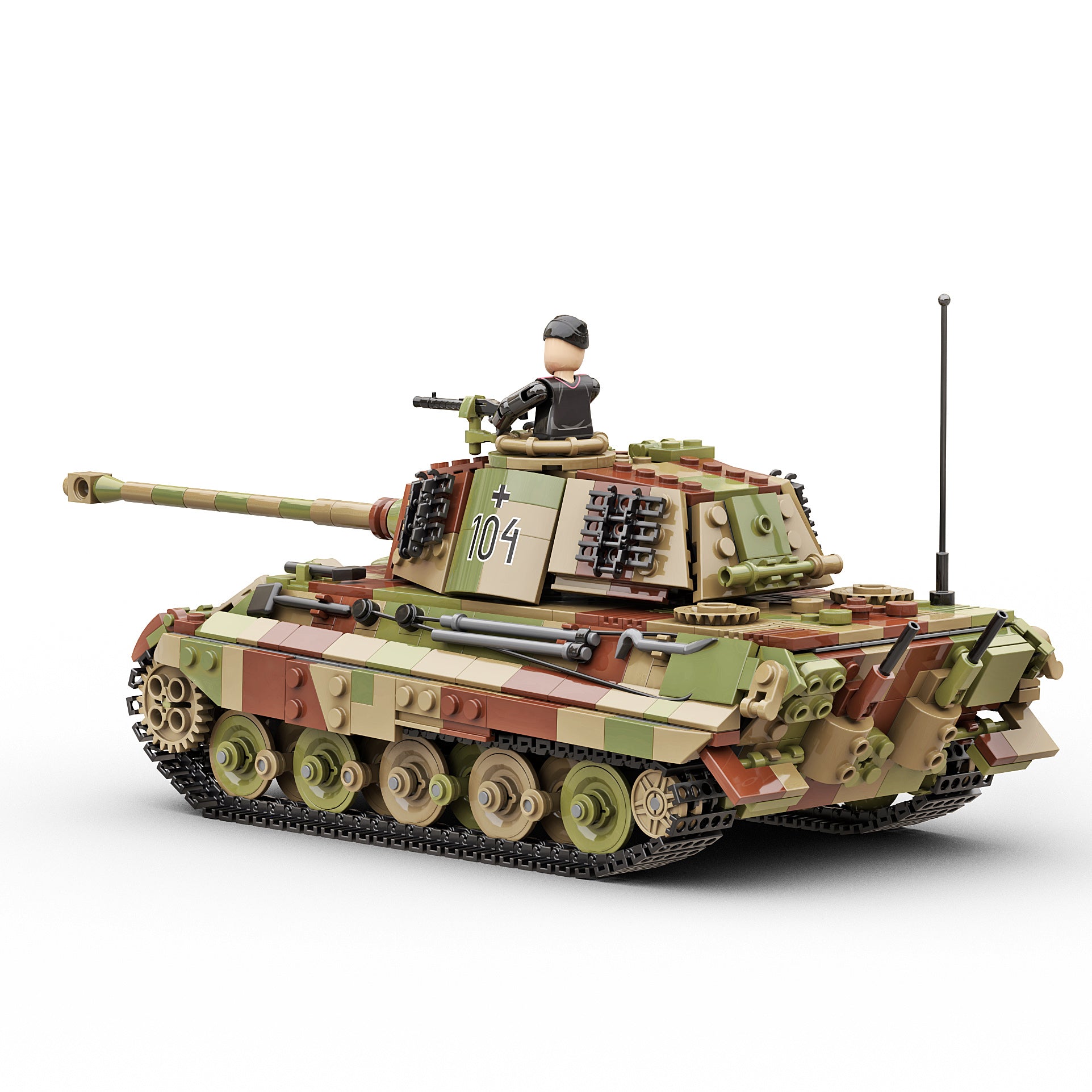 build-army-ba0182c-king-tiger-panzer-klemmbausteine-tarn image 2