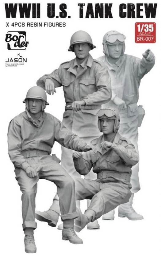 border-models-br007-us-tank-crew-figuren-1-35-ww2-4-stk image 1