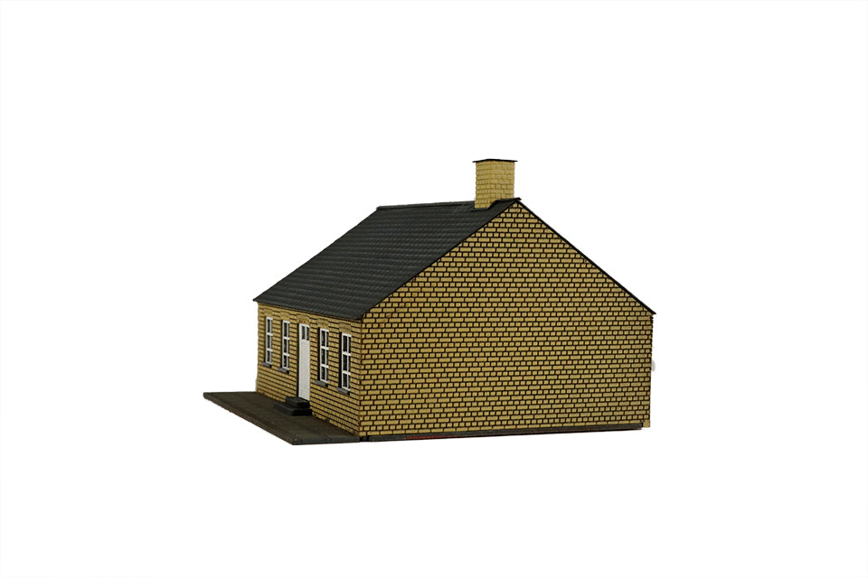 hobbytrade-danske-byhuse-ht-87224-stadthaus-modellhaus-gelbe-ziegel image 2