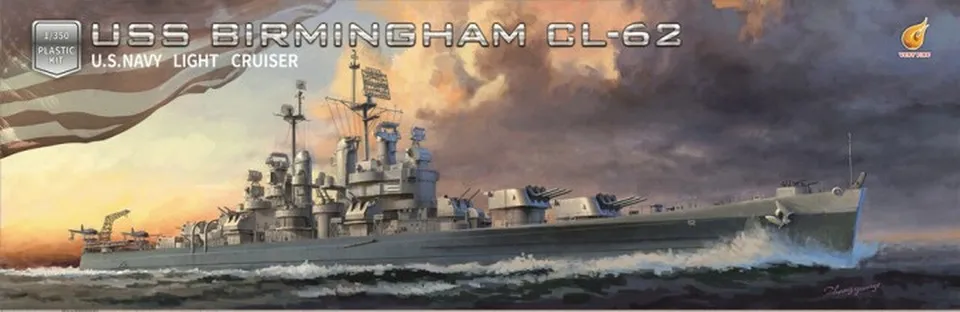 very-fire-vf350921-uss-birmingham-cl-62-schiffsmodell-1-350 image 1
