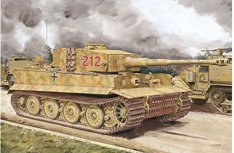 dragon-6947-tiger-i-late-production-panzer-modellbausatz-1-35-zimmerit image 1