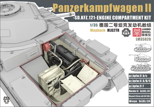 lanmo-model-lm35026-1-35-panzer-ii-motorraum-zur-stsatz image 1