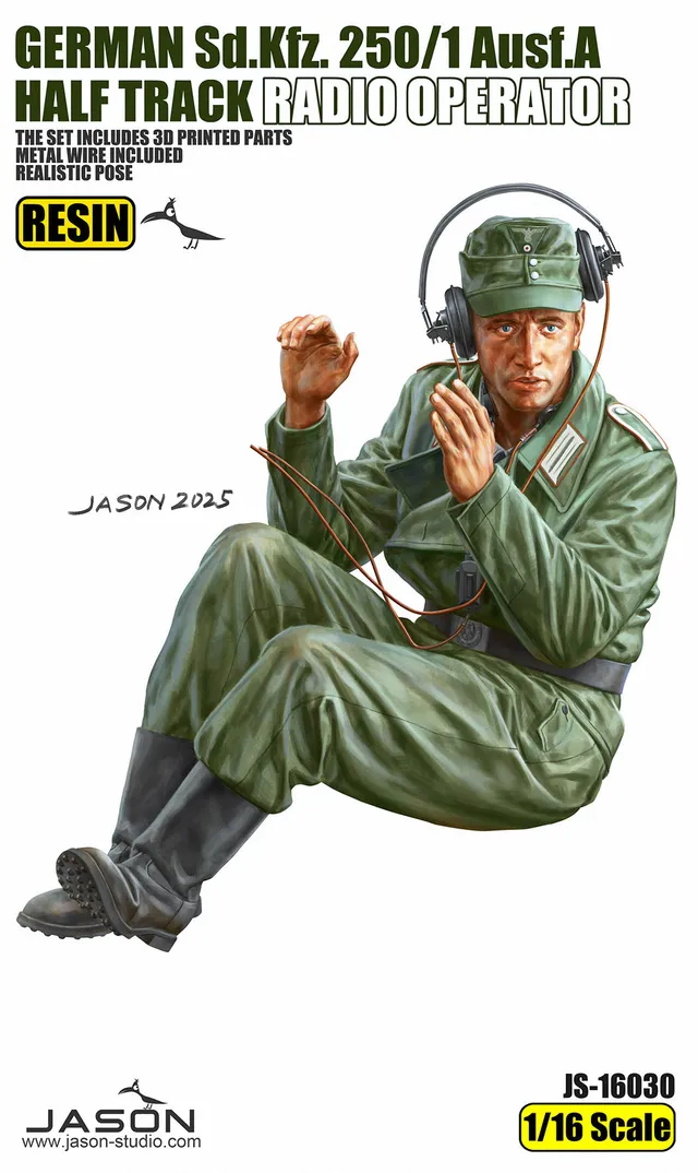 jason-16030-sd-kfz-250-1-funker-figur-1-16-resin image 1