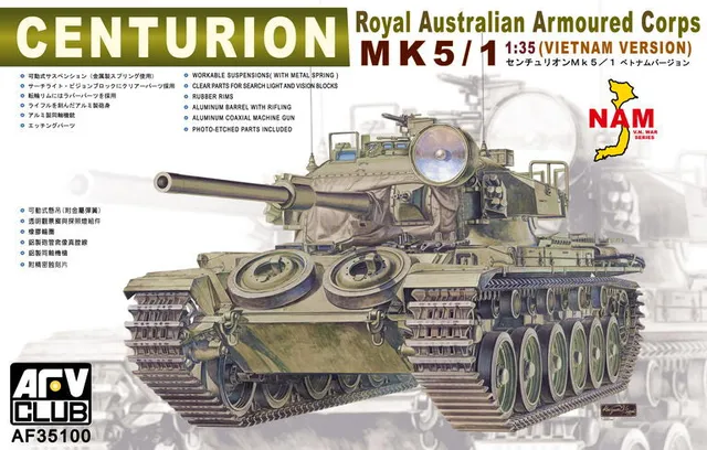 afv-club-35100-centurion-mk-5-1-panzer-bausatz-1-35-vietnam image 1