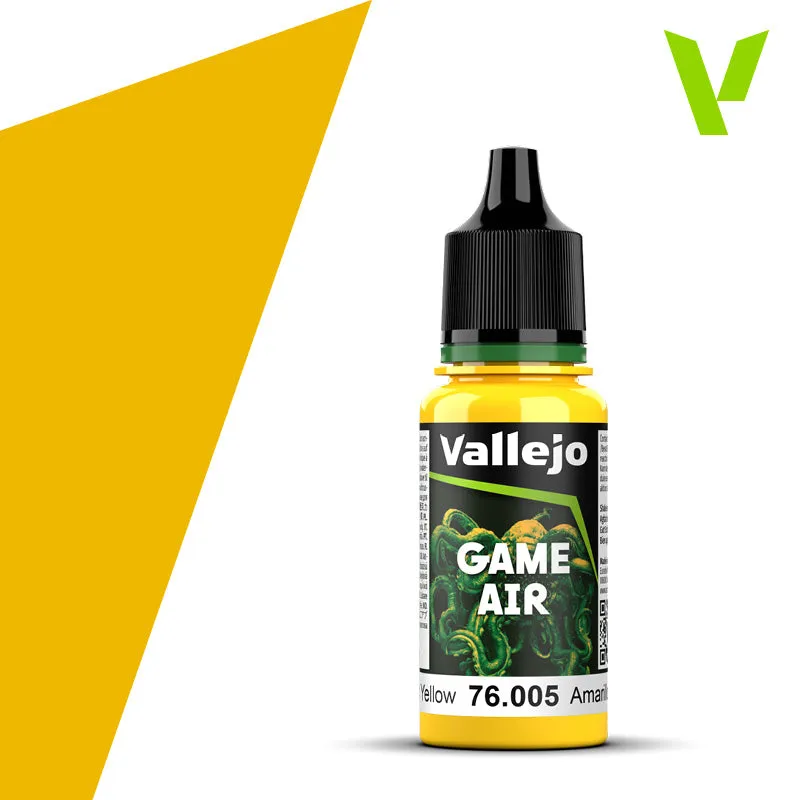 vallejo-game-air-005-moon-yellow-acrylfarbe-18ml-gelb-airbrush image 1