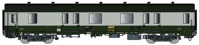hobbytrain-mc76-dd2-packwagen-sncf-ep-iv-gr-n-grau image 1