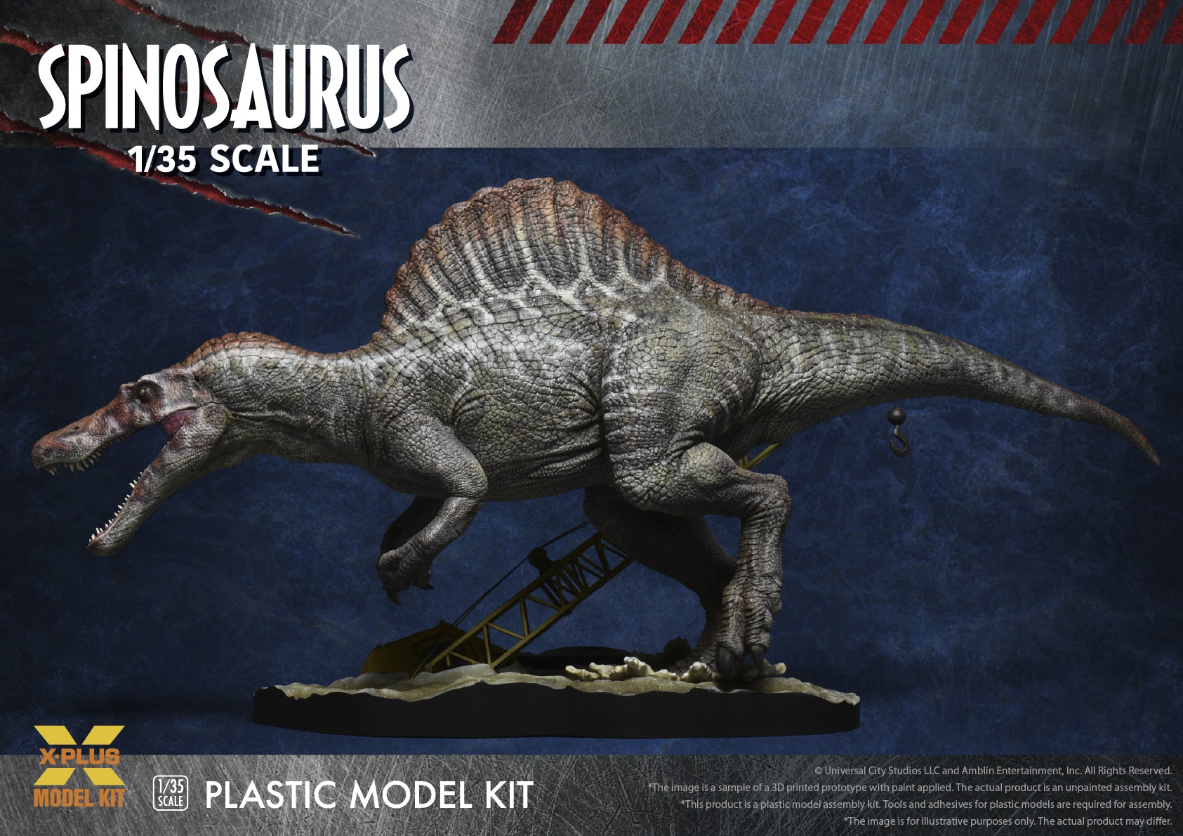 x-plus-jurassic-park-iii-0411-spinosaurus-modellbausatz-1-35-dinosaurier image 4