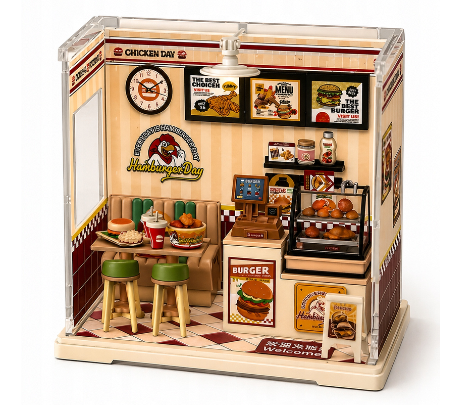 aierbaoli-asd907-space-hamburger-miniaturhaus-diy-led image 2