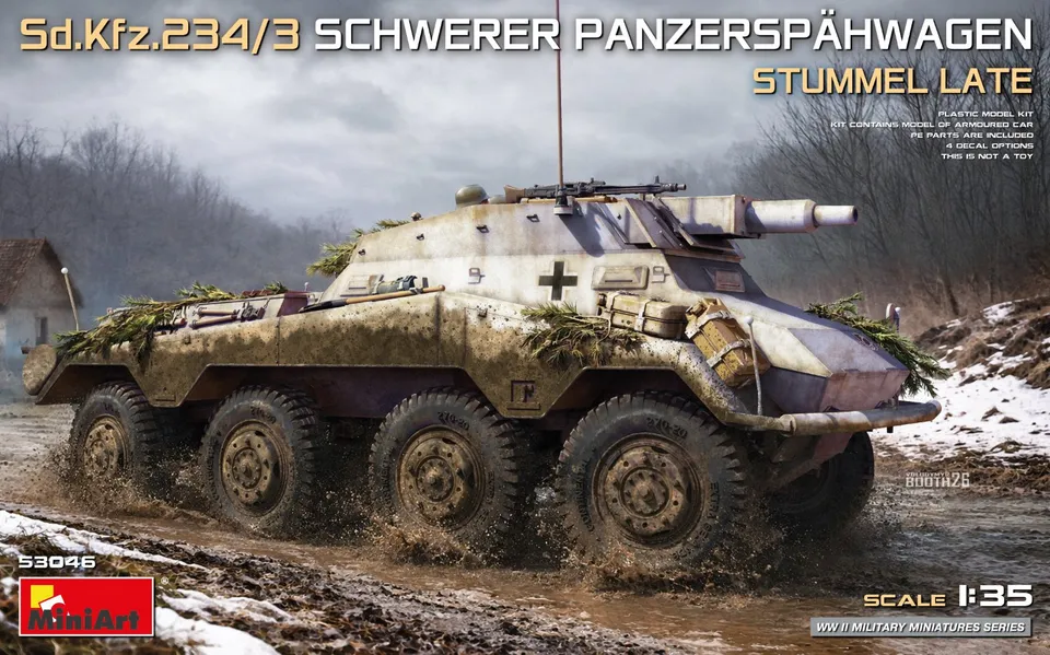 miniart-53046-sd-kfz-234-3-stummel-panzersp-hwagen-1-35 image 1