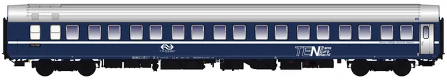 hobbytrain-personenwagen-t2s-schlafwagen-ns-blau-silber image 1