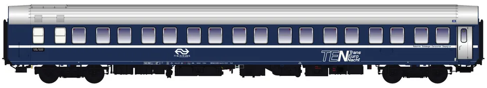 hobbytrain-personenwagen-t2s-schlafwagen-ns-blau-silber image 1
