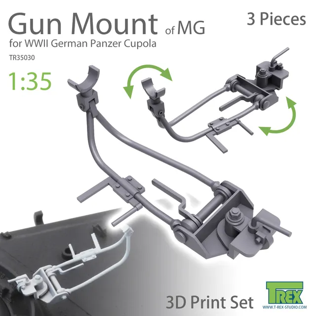 t-rex-35030-mg-cupola-mount-zur-stteile-1-35-3-tlg image 1