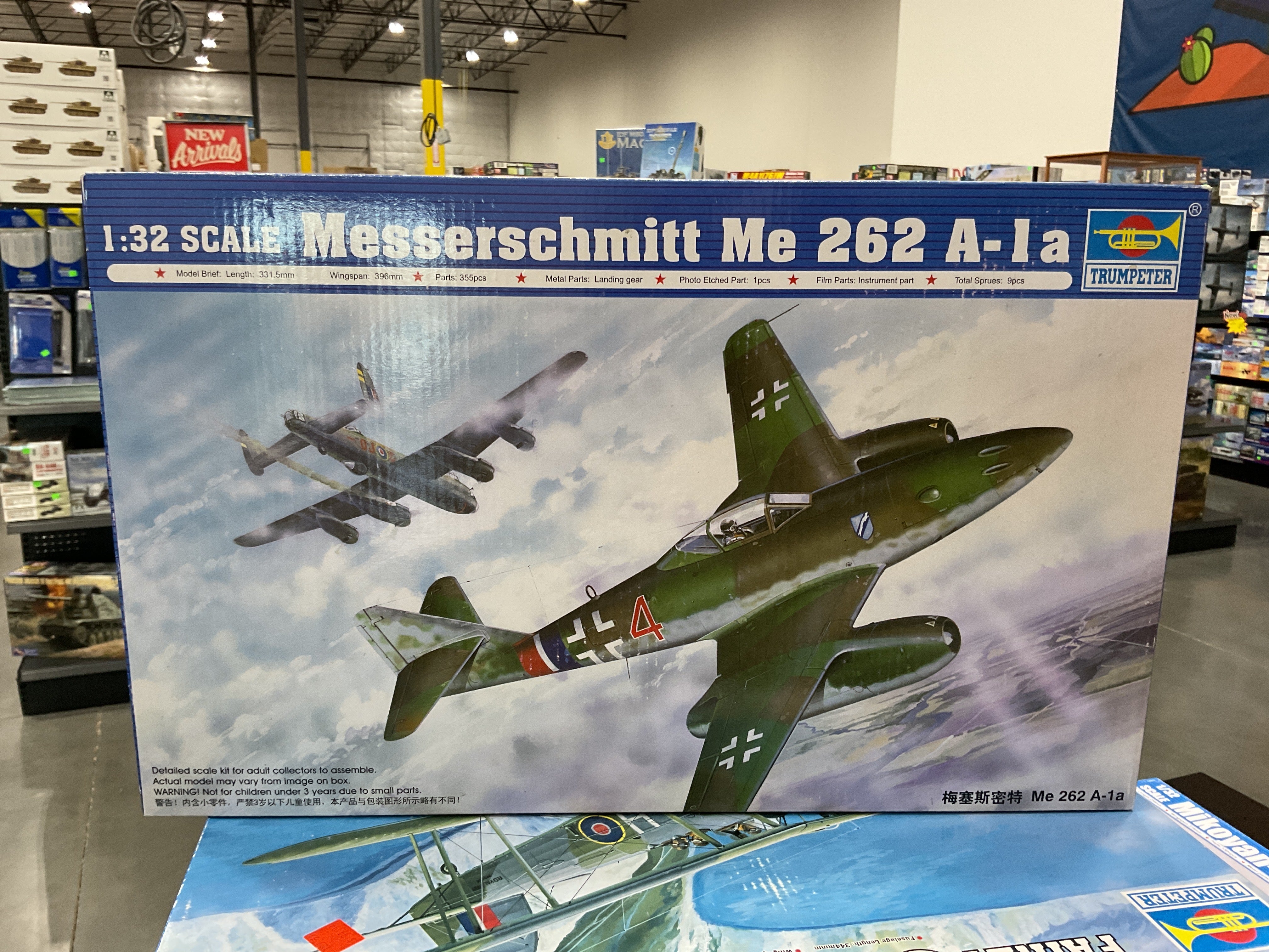 trumpeter-messerschmitt-me-262-a-1a-flugzeugbausatz-1-32 image 1