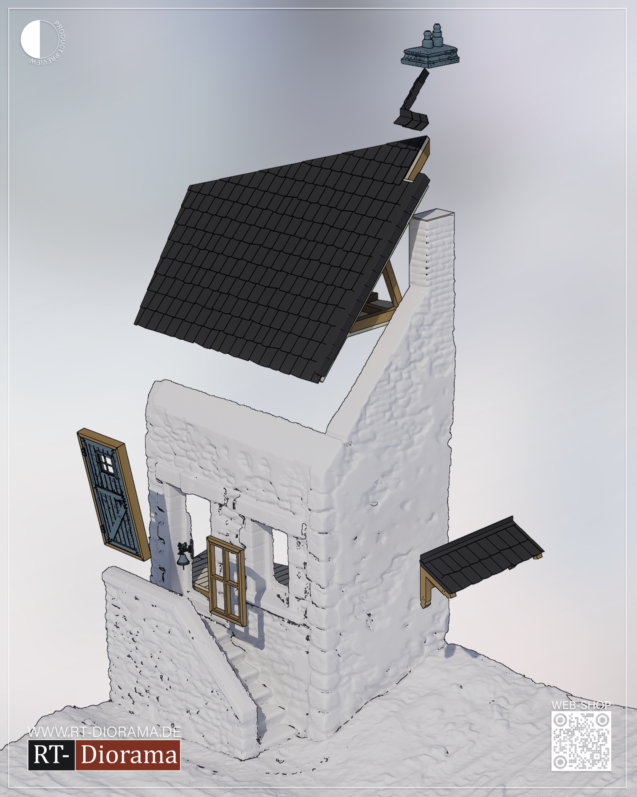 rt-diorama-35064-ardennes-forest-dioramabase-1-35-unbemalt image 4