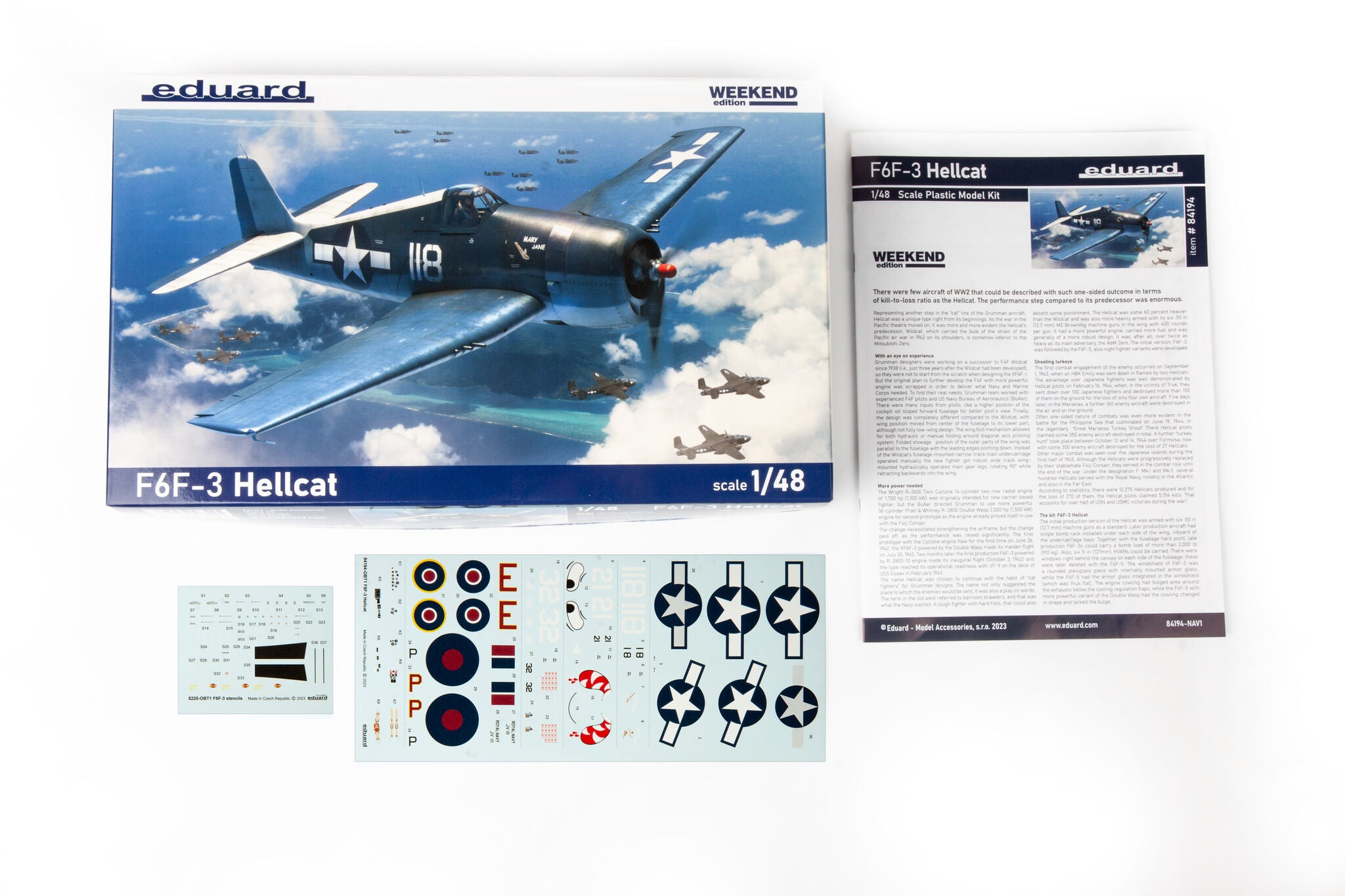 eduard-84194-f6f-3-hellcat-flugzeugbausatz-1-48-weekend image 2