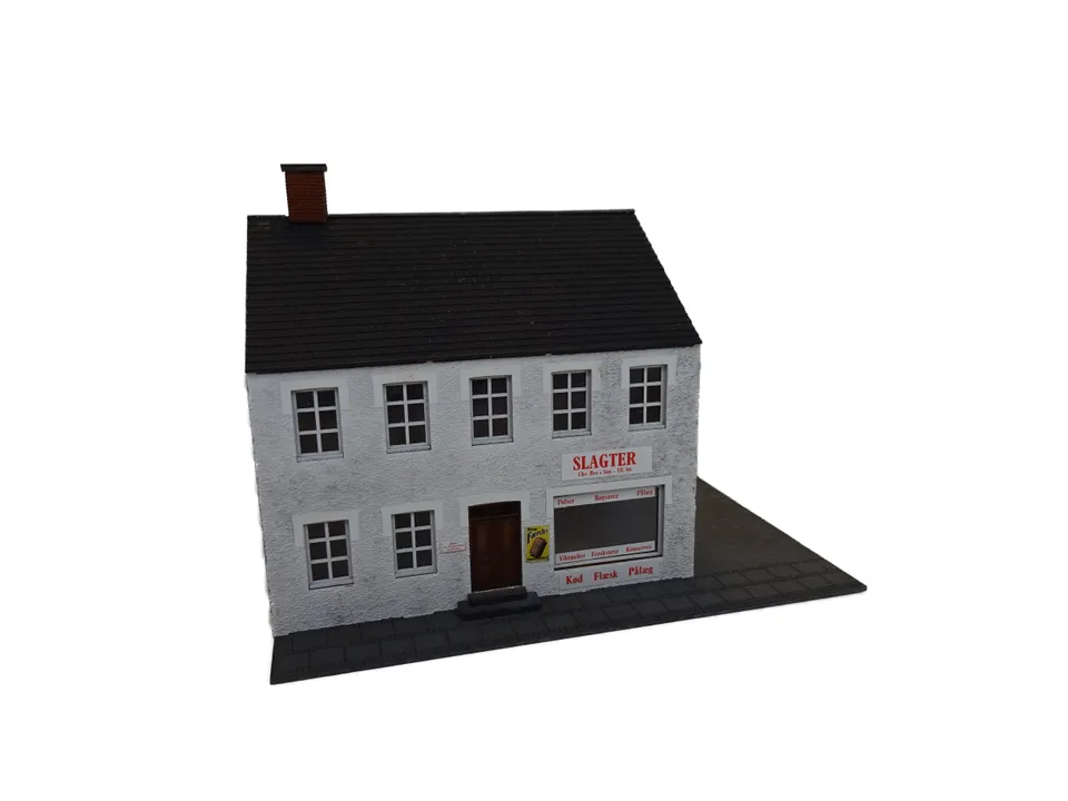 hobbytrade-danske-byhuse-ht-87204-stadthaus-metzger-h0 image 1