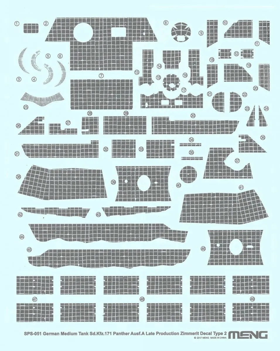 meng-panther-ausf-a-late-zimmerit-decal-type-2-zubeh-r-1-35 image 1