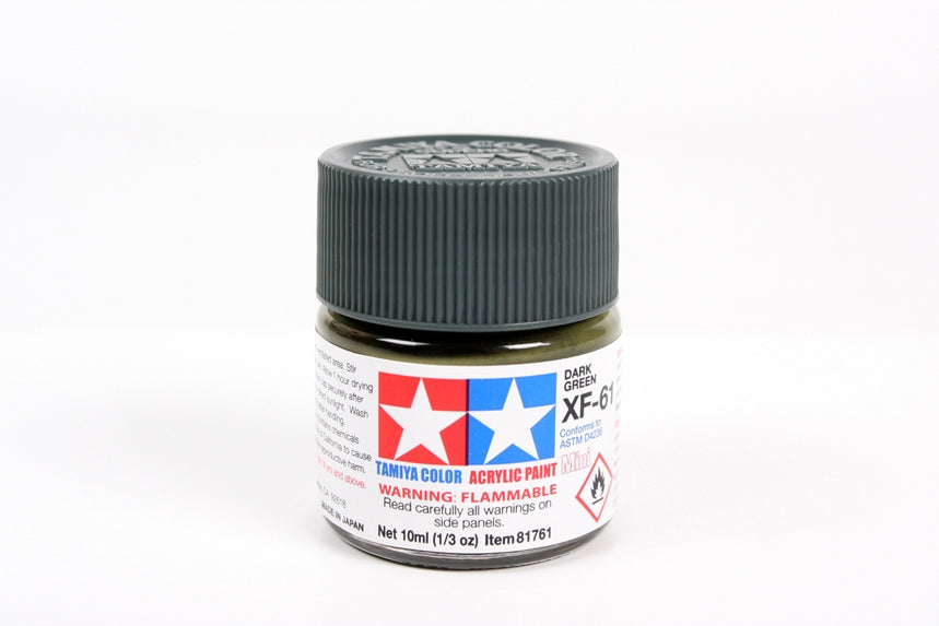 tamiya-81761-xf-61-dark-green-modellfarbe-10-ml-matt image 1