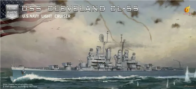 very-fire-vf700920-uss-cleveland-cl-55-bausatz-1-700 image 1