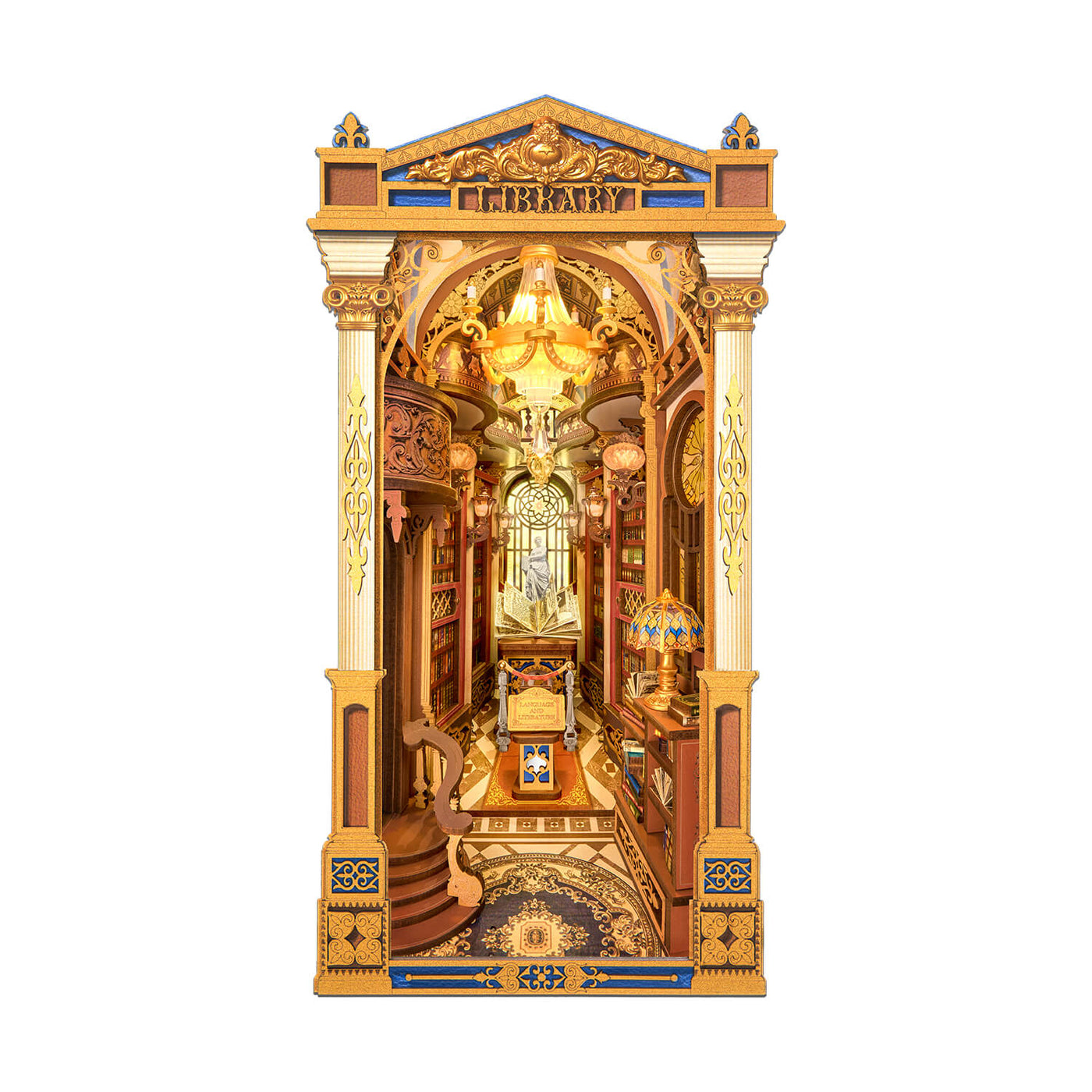 robotime-tgb16-rolife-library-of-wonders-book-nook-holzbausatz image 1