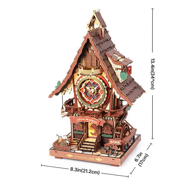 robotime-rokr-lc901c-kuckucksuhr-3d-holzpuzzle-mechanisch image 1