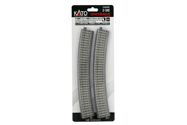 hobbytrain-gleise-gleis-gebogen-r730mm-22-5-betonschwellen image 1