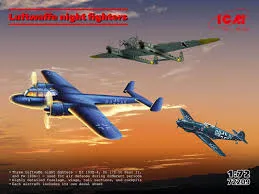 icm-72209-1-72-luftwaffe-nachtj-ger-flugzeugmodell-set image 1