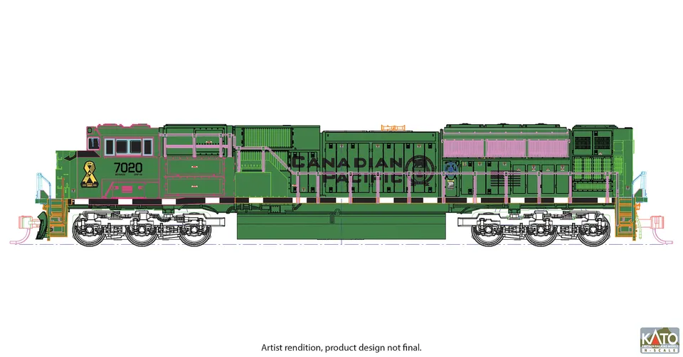 hobbytrain-emd-sd70acu-diesellok-cp-7020-military-ep-vi image 1