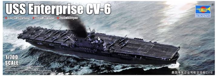 trumpeter-06708-uss-enterprise-cv-6-flugzeugtr-ger-1-700 image 1
