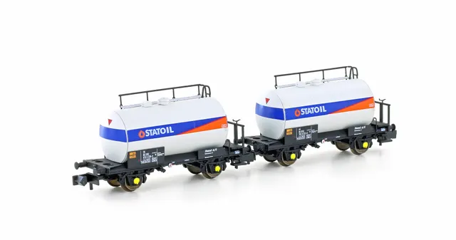 hobbytrain-g-terwagen-leichtbau-kesselwagen-dsb-2er-set-ep-iv image 1