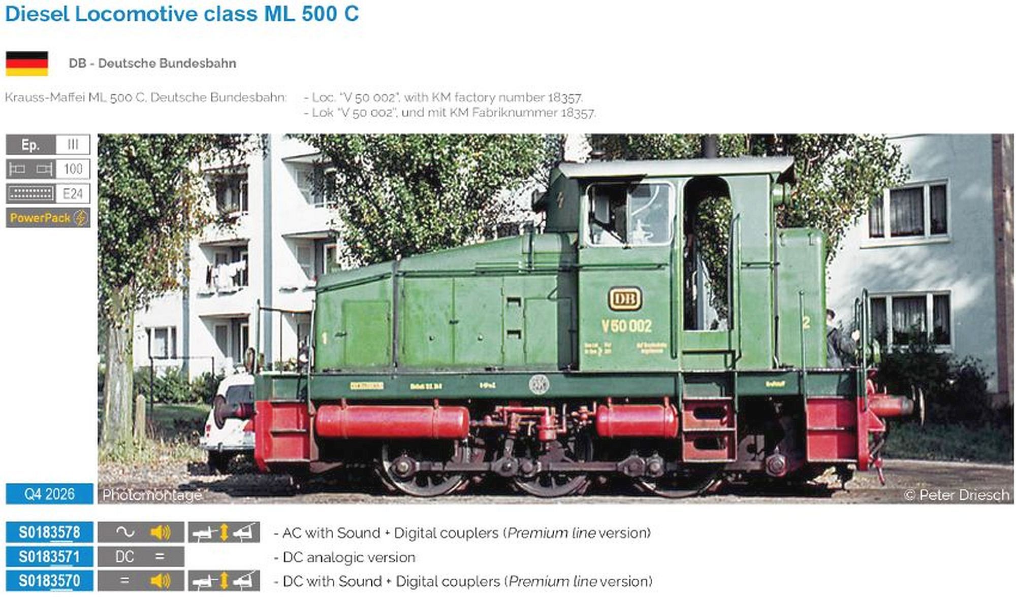 hobbytrain-ml-440c-v50-diesellok-db-ep-iii-ac-sound image 1