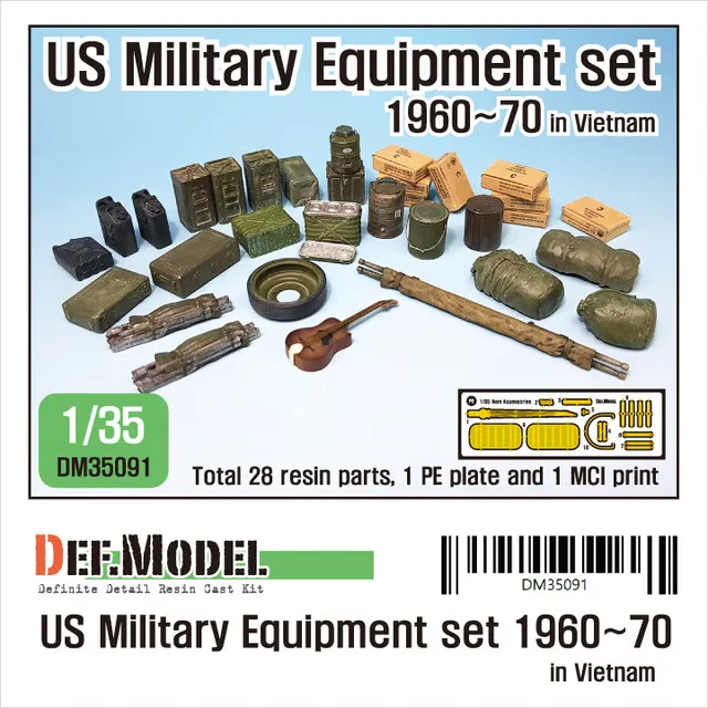 def-model-dm35091-u-s-military-equipment-set-1-35-resin-zubeh-r-vietnam image 1