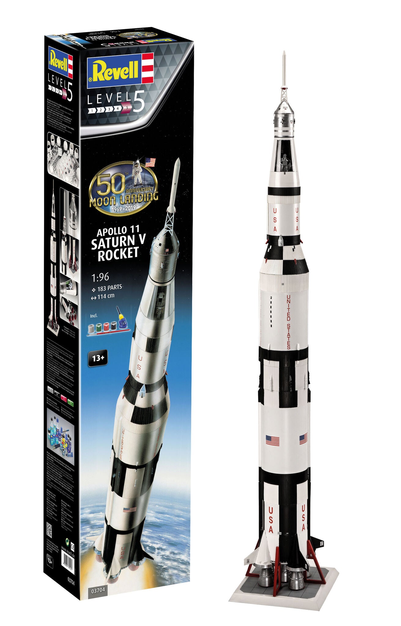 revell-3704-apollo-11-saturn-v-1-96-raketen-bausatz image 1