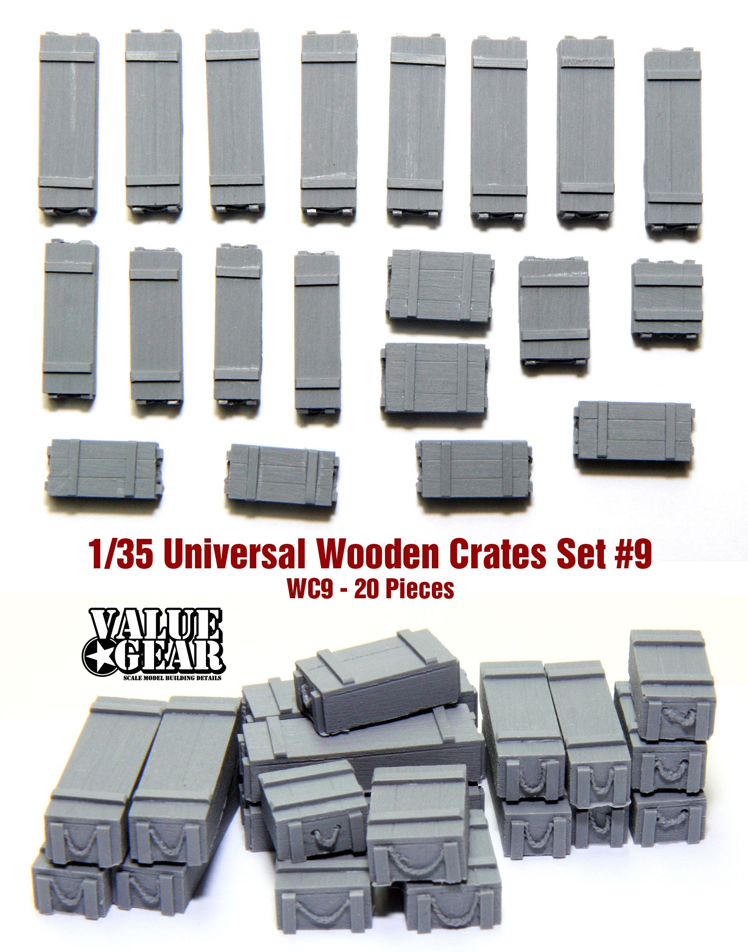 value-gear-wc9-holzkisten-set-1-35-diorama-zubeh-r-20-teile image 1
