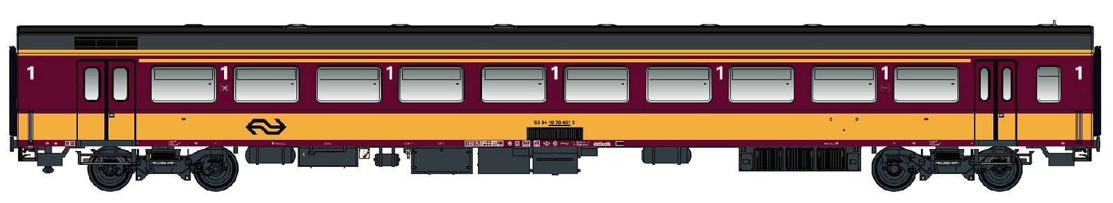 hobbytrain-personenwagen-icr-1-kl-a10-ns-ep-vi-benelux-spur-n image 1